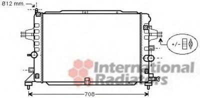 VAN WEZEL 37002490 -  Радиатор, охлаждение двигателя